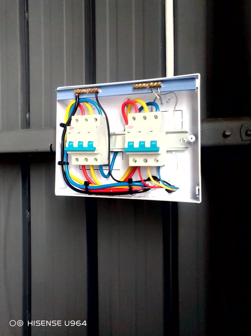 three phase distribution board at Scarab Energy