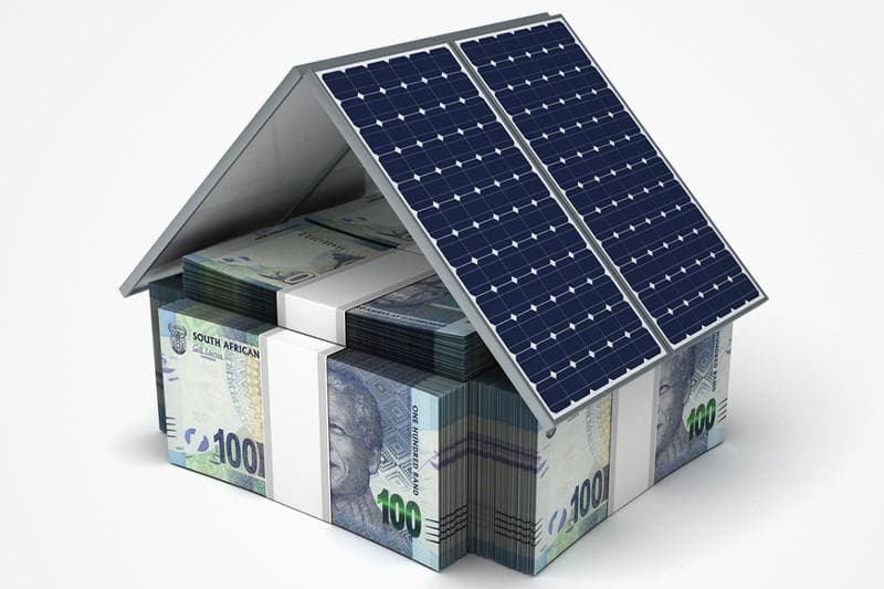 Solar energy savings visual